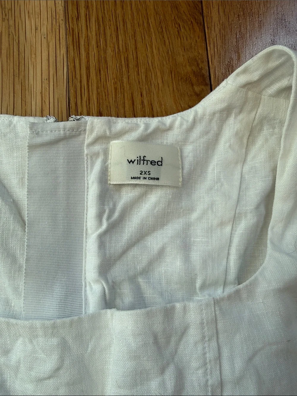 Aritzia Rhodora White Linen Bustier Top - Picture 6 of 6